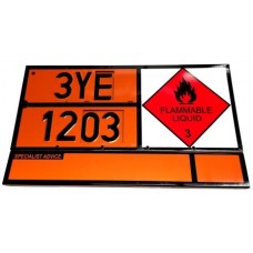 HazChem Kemler Quadcode Plate