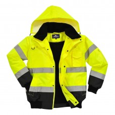 Hi Vis Contrast Bomber Jacket